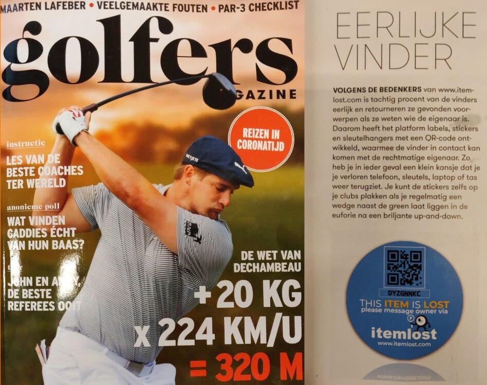 Golfers Magazine itemlost